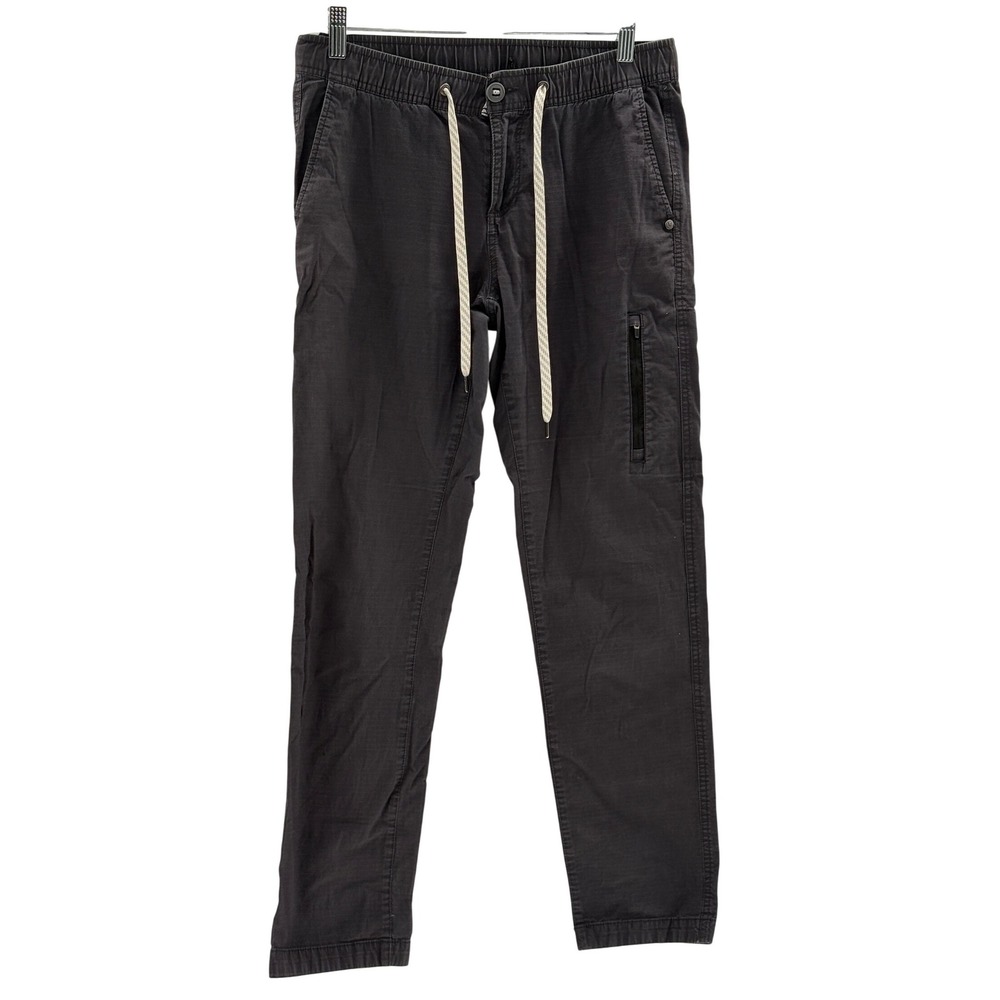 Vuori Ripstop Pants Drawstring Organic Cotton Charcaol Gray Women Small